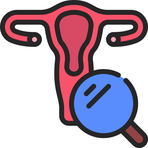 Pregnant woman illustration with a medical cross heart symbol, representing maternity care and women’s wellness.